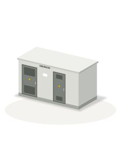 Stacja transformatorowa kontenerowa 630 kVA w układzie przelotowym, pomiar SN, Energeks