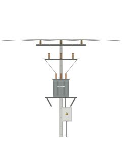 Stacja transformatorowa słupowa 250 kVA, Energeks