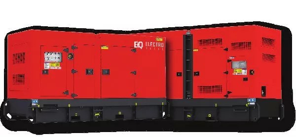 Agregat prądotwórczy ElectroQuell EQ-F550500 – 550 kVA / 500 kVA, obudowa wyciszona, SZR