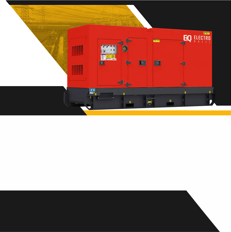 Generatory przemyslowe ElectroQuell zasilanie awaryjne i praca ciagla Agregat pradotworczy ElectroQuell seria przemyslowa generator diesla w obudowie dzwiekochlonnej